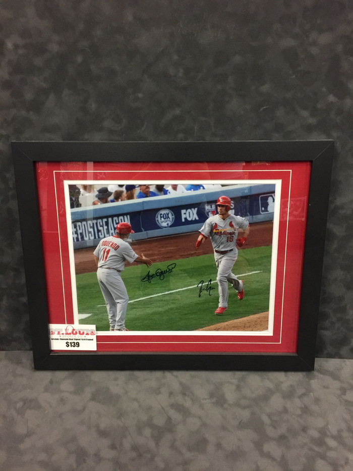 Randal Grichuk & Jose Oquendo Dual Signed Framed 11x14 