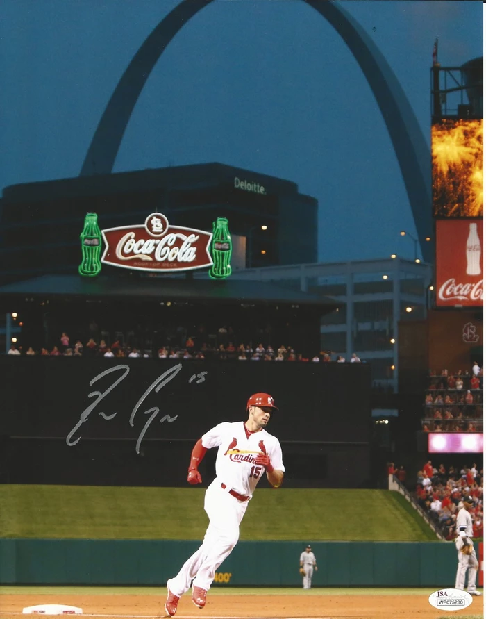 Randal Grichuk Arch Background Signed 11X14 