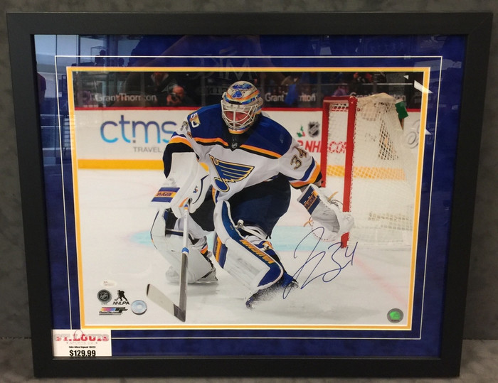 Jake Allen Stick Save Signed Framed 16X20