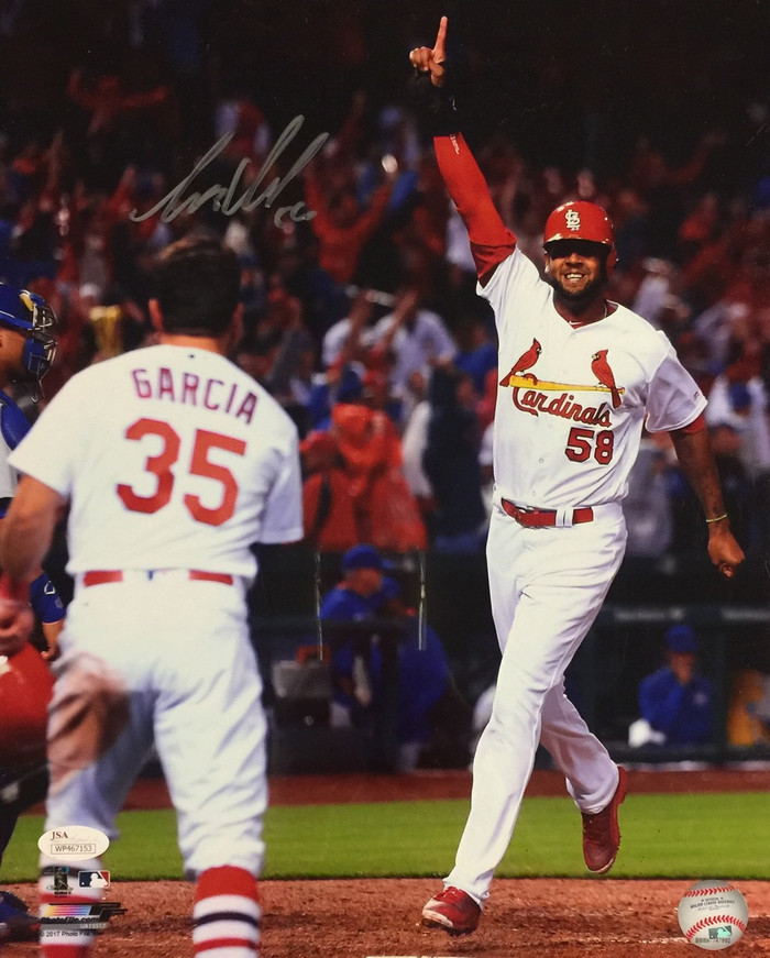 Jose Martinez Winning Run Signed 11X14