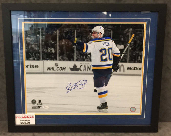 Alexander Steen Point Spotlight Signed Framed 16X20