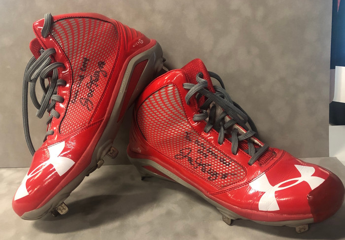 Joe Kelly Signed Game Used Cleats