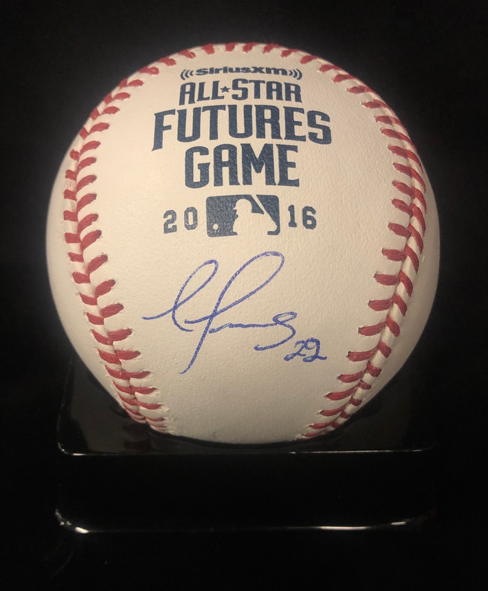 Alex Reyes Signed 2016 Futures Game Logo OMLB