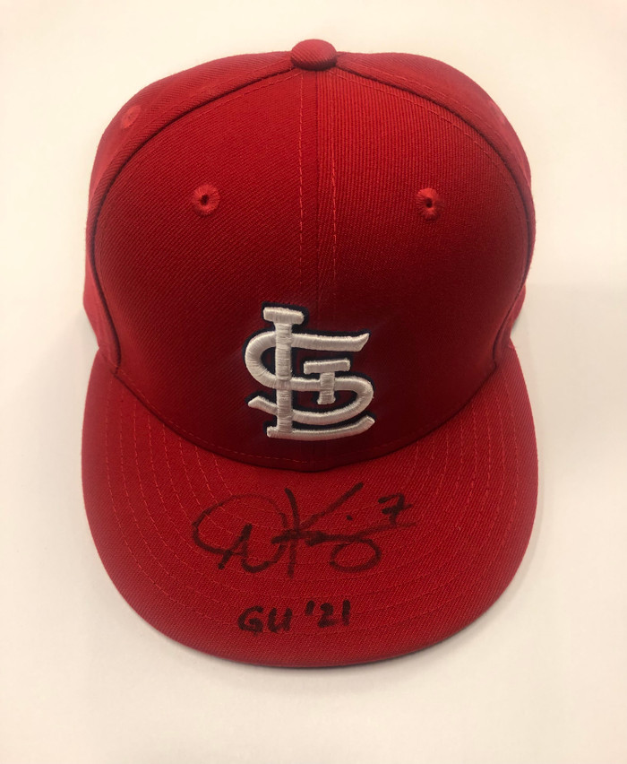 Andrew Knizner Signed Game Worn Hat