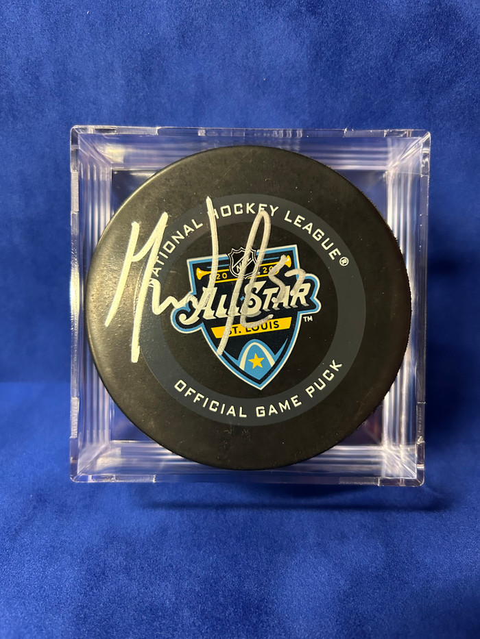 David Perron Signed 2020 All Star Game Game Puck