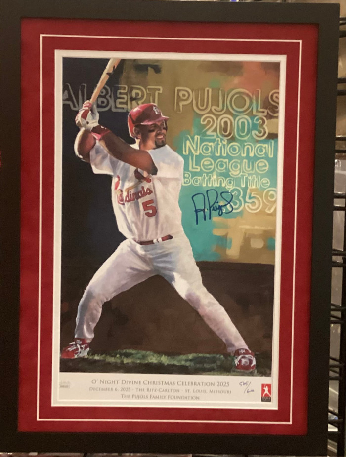 Albert Pujols Signed 2025 ONight Print