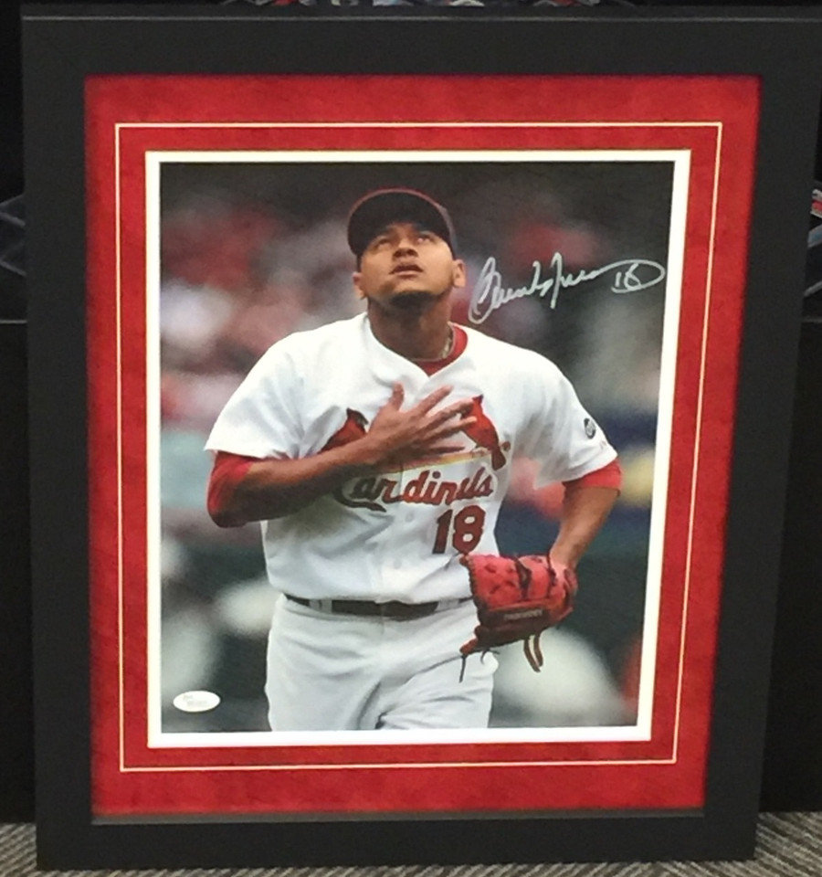 Carlos Martinez Hand over Heart Signed Framed 8X10