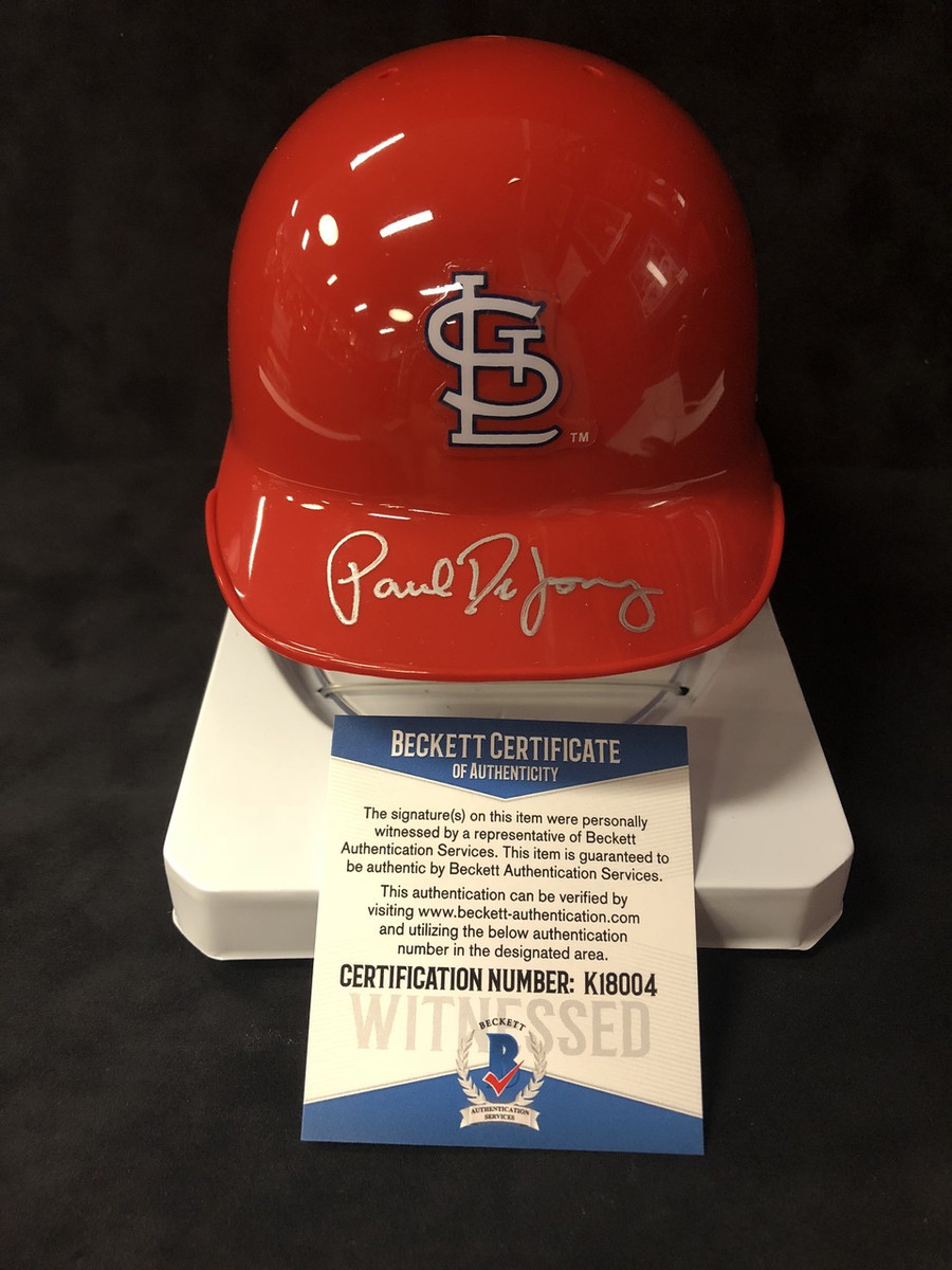 Paul Dejong Signed Mini Helmet