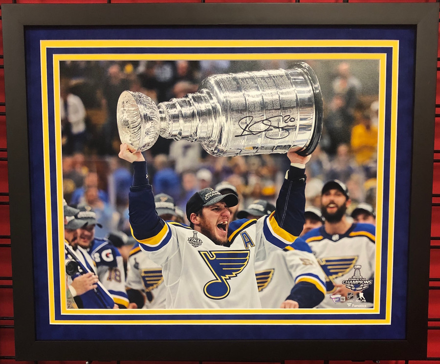 Alexander Steen St. Louis Blues 2019 Stanley Cup Champions Autographed Framed 16" x 20" Raising Cup Photograph 