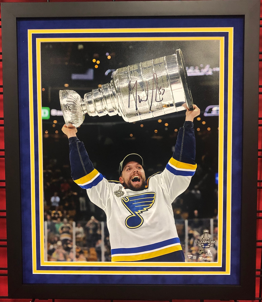 David Perron St. Louis Blues 2019 Stanley Cup Champions Autographed Framed 16" x 20" Raising Cup Photograph 