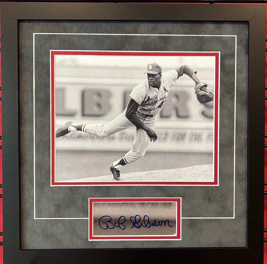 Bob Gibson cut auto custom