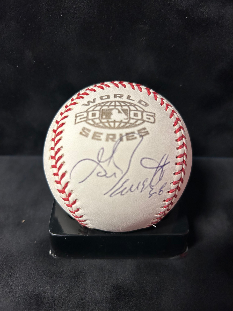Gary Bennett Signed 2006 World Series OMLB