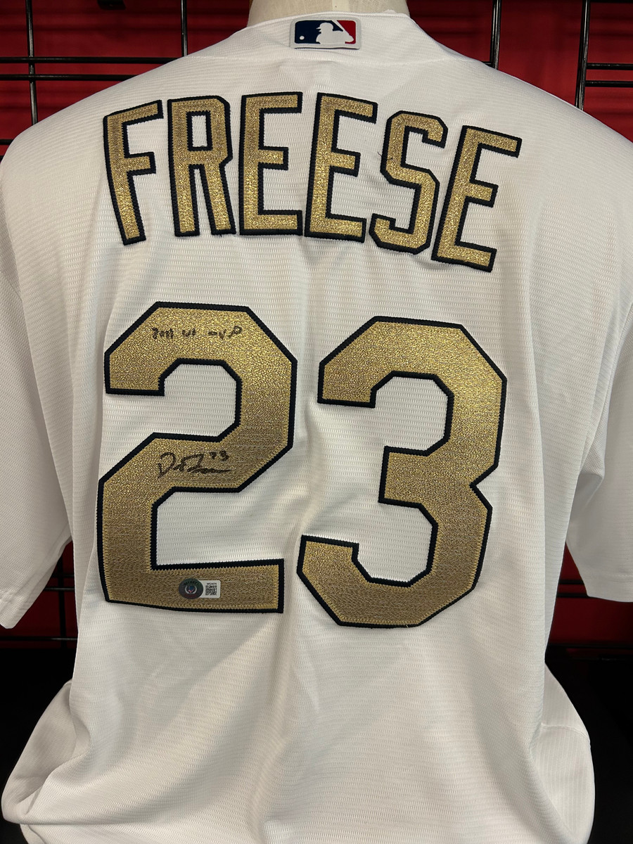 David Freese Signed 2011 World Series Championship Jersey w/ Ins.