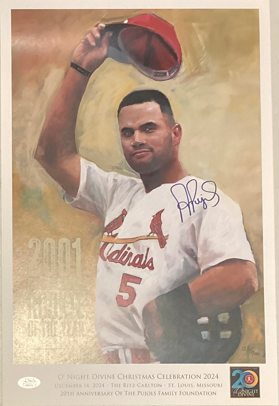 Albert Pujols Signed 2024 framed Print