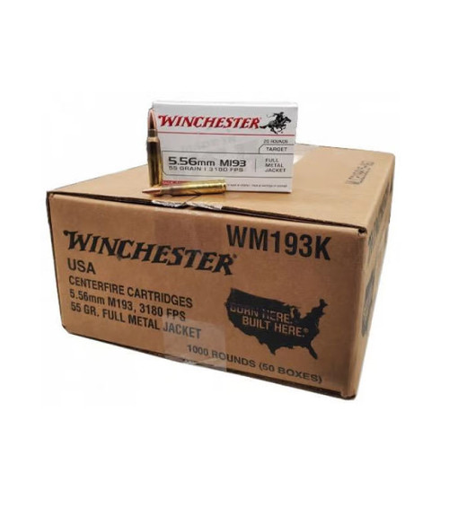 Winchester USA Target 5.56 mm 55 gr. FMJ Case