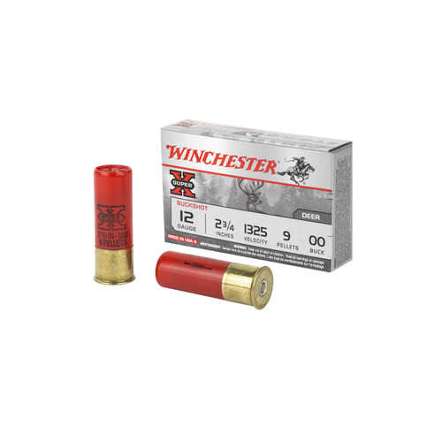 Super-X, 12 Gauge, 2.75", 00 Buck, Buckshot, 9 Pellets 250rd Case