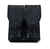 Hunter Double Clip Case Basketweave Black Cowhide