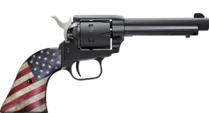 Heritage Manufacturing Rough Rider RR22B4USFLAG 6RD .22 LR 4.75" Black W/ USA Flag