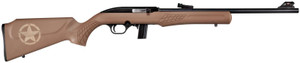 Rossi USA RS22L1811BSTAR RS22 Semi-Auto .22LR 10+1 Black/Brown w/ Dark Earth Star