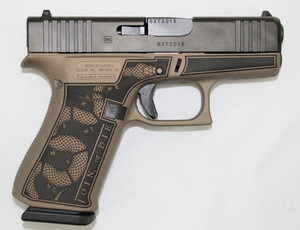 Shark Coast Tactical SHARK43XREVO Glock 43X 9mm 3.4" 10+1 Revolution Cerakote/Engraving