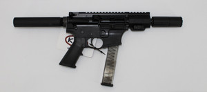 KAK Industry MO-815-1004-012 Complete K15 Pistol 9mm 4" 32+1 Glock Mag Compatible Black w/ Faux Suppressor