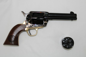 Pietta HF357USM434/COM 1873  Great Western II US Marshall .357 Magnum/9mm Combo 6 Rounds 4.75" Case Hardened Steel/Walnut Grip/Brass