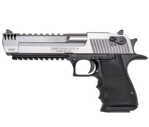 Magnum Research DE50ASIMB Desert Eagle Mark XIX 6" .50 AE 7+1 W/ Integral Muzzle Brake Stainless/Black Aluminum