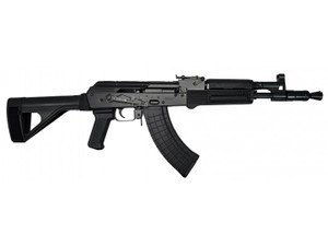 Pioneer Arms Forged Series Hellpup AK-47 Pistol, Semi-Auto, 7.62x39, Black Polymer Furniture - Forged Front Trunnion - Complete with With SB Tactical SOB47 Pistol Brace and 2 - 30 Rd Mags Black