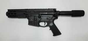 Brigade Manufacturing A091551B 9mm Forged 5.5" Barrel Cerakote Armor Black 5" Rail Mini Can