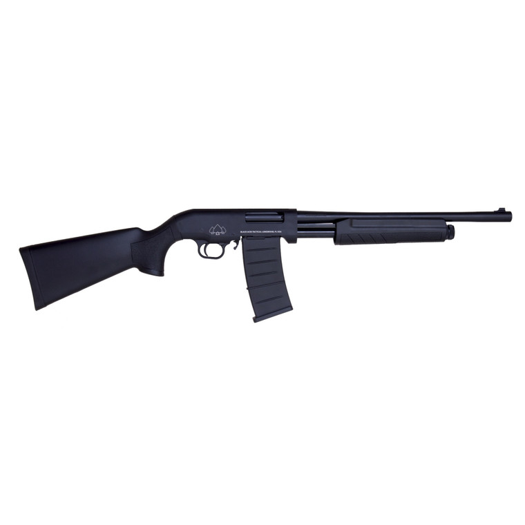 Black Aces Tactical Pro Series M 18.5" 12 Gauge Pump Action Mag Fed Shotgun Black