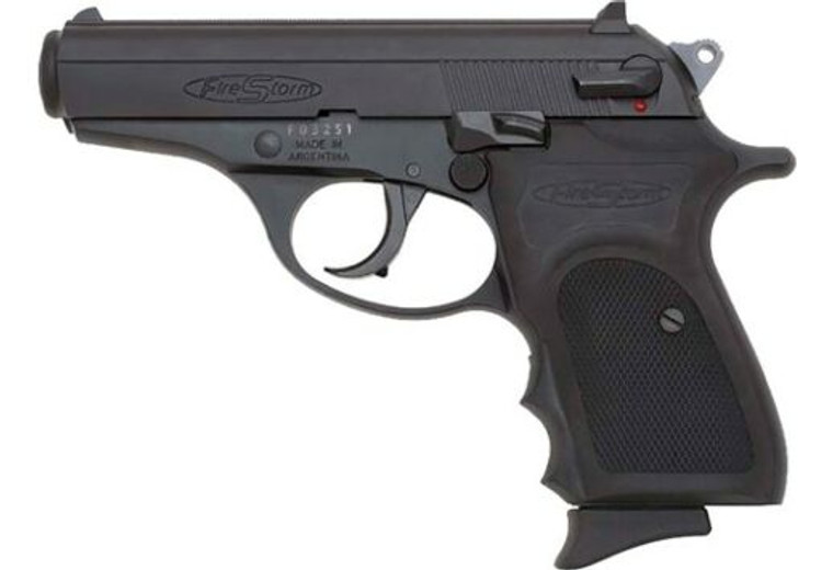 Bersa Firestorm FS380M .380 ACP 3.5" 7+1 CA Legal Matte Black Rubber Grips