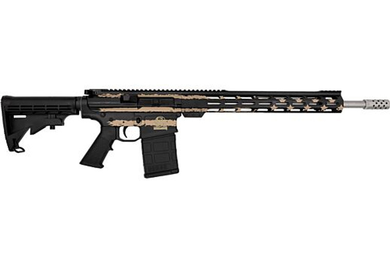 Great Lakes Firearms GL10308SSF-DST Semi-Auto Rifle .308 Win 10+1 Stainless Barrel Desert Flag Cerakote