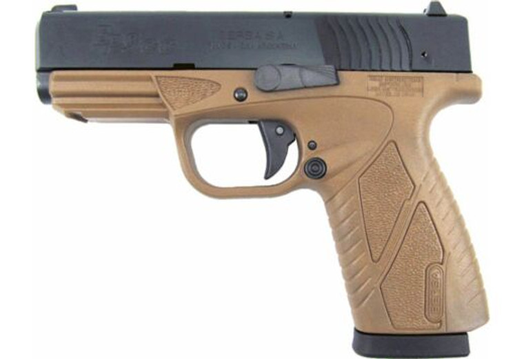 Bersa BP9 Concealed Carry 3.3" 8+1 BP9DECC Matte Black/FDE 