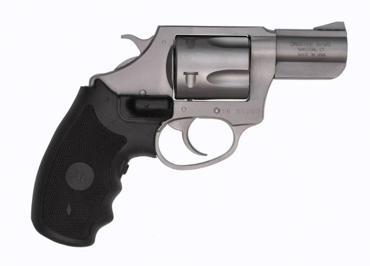 Charter Arms Model 73524 Mag Pug .357 Mag 5 Rounds 2.2" W/ Crimson Trace Laser Grip Stainless