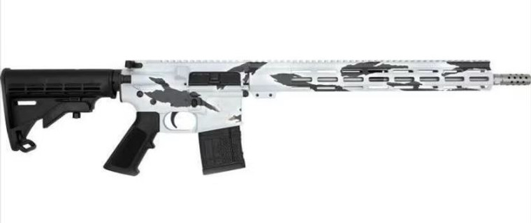 Great Lakes Firearms GL15223SSP-SNO 223 Wylde 16" 30+1 Pursuit Snow Camo/Stainless Barrel