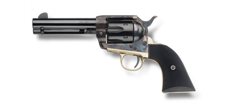 Pietta HF357CHBR434NMP GWII Gunfighter .357 Magnum 6 Rounds 4.75"  Case Hardened/Brass/Polymer Grips