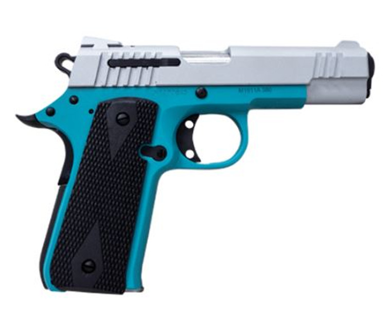 Citadel CIT380TEAL 1911-A1 Baby Citadel .380 ACP 3.75" 7+1 Aztec Teal/Stainless