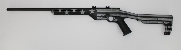 Citadel CIT22WMBLTUSG Trakr .22 WMR  Bolt Action Rifle 21" 5+1 USA Flag Grayscale