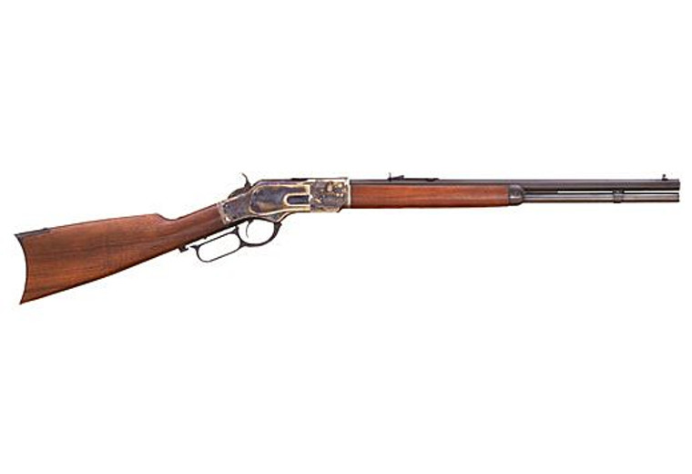 Cimarron CA241 1873 Lever Action Short Rifle .44 WCF 20" 13+1 Case Hardened/Walnut