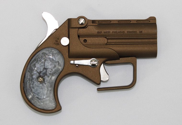 Old West Firearms Derringer SBG380BZP Short Bore .380 ACP 2.75" Bronze/Pearl Grips
