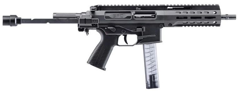 B&T AG BT-500003-TB SPC9 Pro Semi-Auto Pistol 9" 30+1 Black W/ Telescopic Brace Adapter