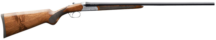 Charles Daly 930.340 500 Side By Side Shotgun 20 Gauge 26" 2 Rounds Engraved Silver Receiver/Gloss Blued/Walnut