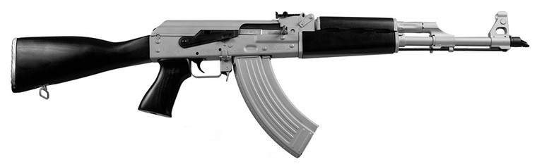 Zastava Arms ZPAPM70 AK47 Semi-Auto Rifle ZR7762CSB 16.25" 30+1 Silver Cerakote/Black Furniture