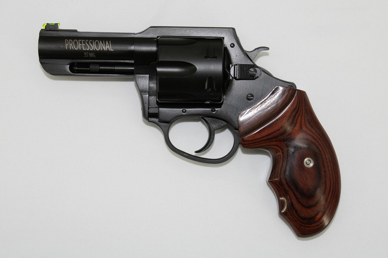 Charter Arms Model 63526 The Professional II .357 Magnum 3" 6 Rounds Blacknitride/Wood (Backpacker) Grip
