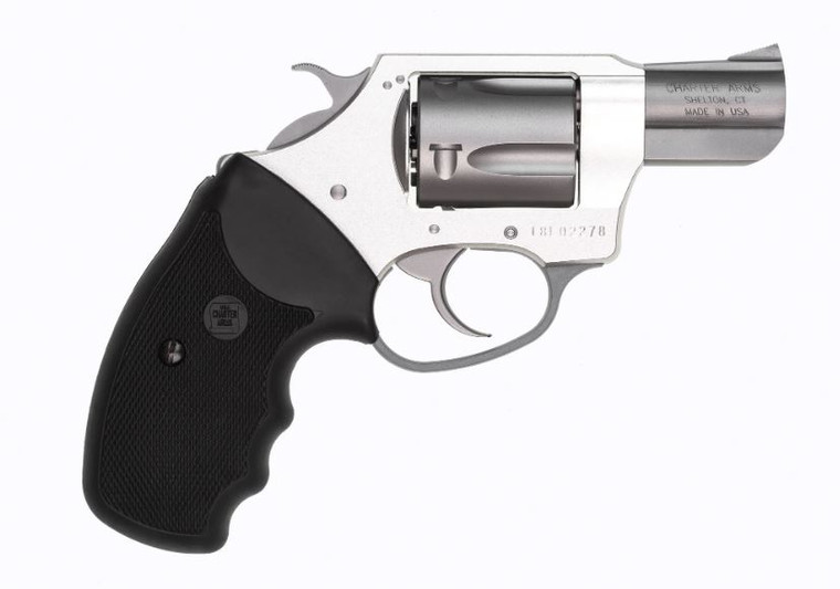 Charter Arms Model 53820 .38 Undercover Lite Compact 2" 5 Rounds .38 Special Stainless/Black Rubber Grip