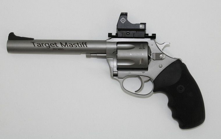 Charter Arms Model 73565 Mastiff .357 Magnum 6" 5 Rounds Stainless Steel/Rubber Grip W/ Micro Optic