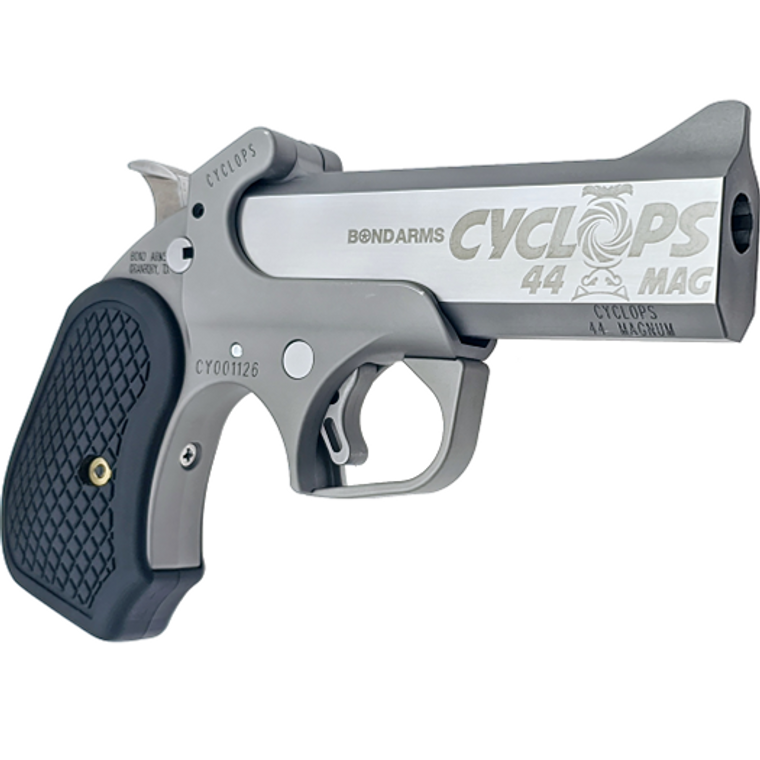 Bond Arms BACY-44MAG Cyclops .44 Mag 4.25" Single Shot Matte Stainless/Black B6 Resin Grips 