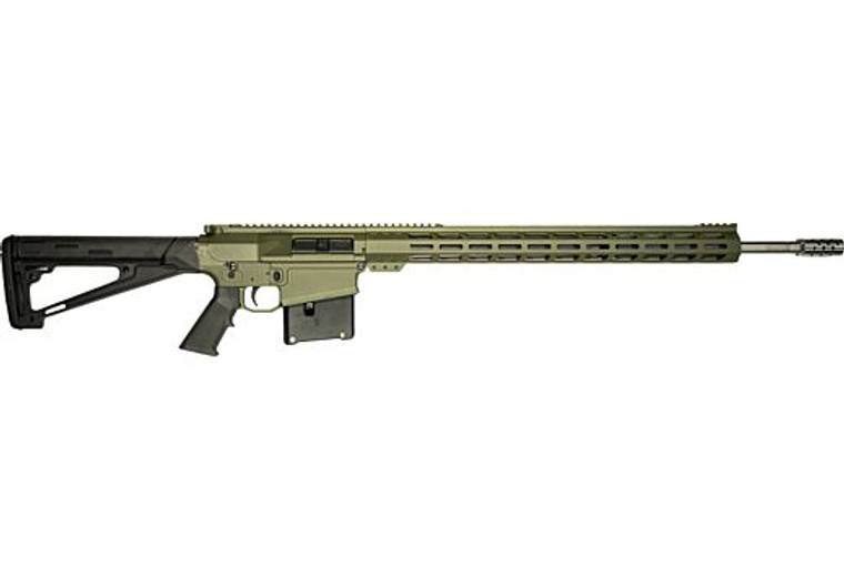 Great Lakes Firearms GL10LA7REMSSODG Semi-Auto Rifle 7mm Rem Mag 24" 5+1 OD Green/Stainless Barrel