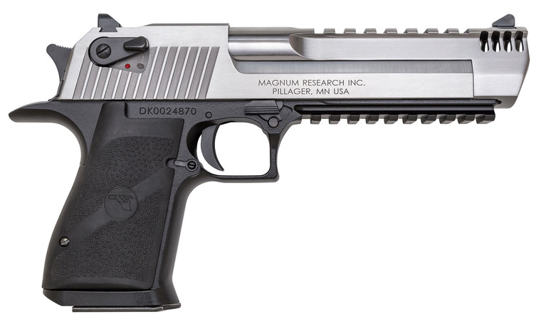 Magnum Research DE357ASIMB Desert Eagle Mark XIX 6" .357 Magnum 9+1 W/ Integral Muzzle Brake Stainless/Black Aluminum