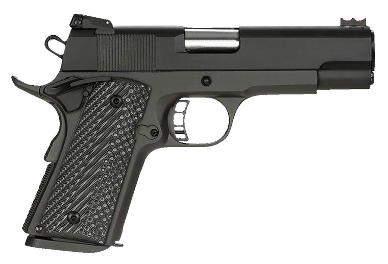 Rock Island Armory 51857 Rock Ultra CCO 1911 4.2" .45 ACP 7+1 Black/Gray G10 Grip